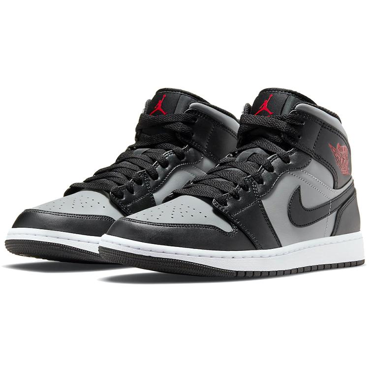 New JORDAN 1 Mid Shadow Red 554724-096