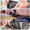 3pcs Black Carpenter Square Aluminium Alloy Framing Square Precise Triangle Ruler  Flatwork