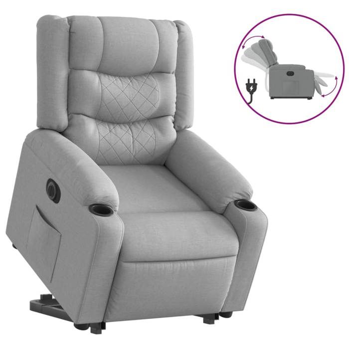 VidaXL Electric Recliner, Relaxation Chair with Adjustable Backrest and Footrest, Living Room Seat 3206579