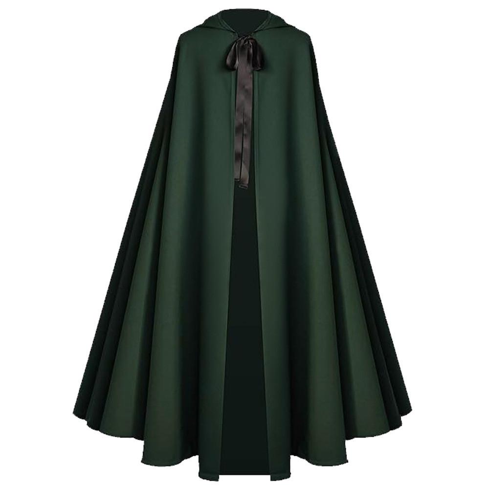 Medieval Death God Cosplay Cloak With Hood For Halloween Stage Performances