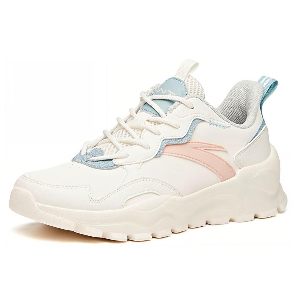 Anta Variety Training Collection Cushioning Slip Resistant Low top Training Shoes Women's White Blue Pink 922027022-5