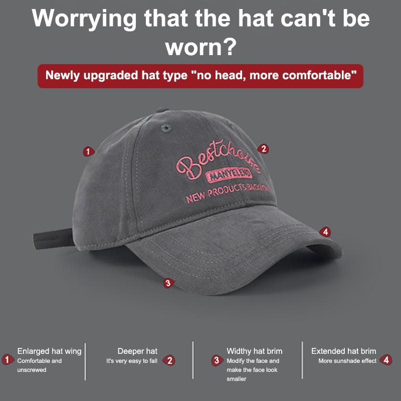 Women Pink Embroidery Baseball Cap Soft Cotton Sunshade Peaked Hat Female Girl Korean Outdoor Sport Visors Hats