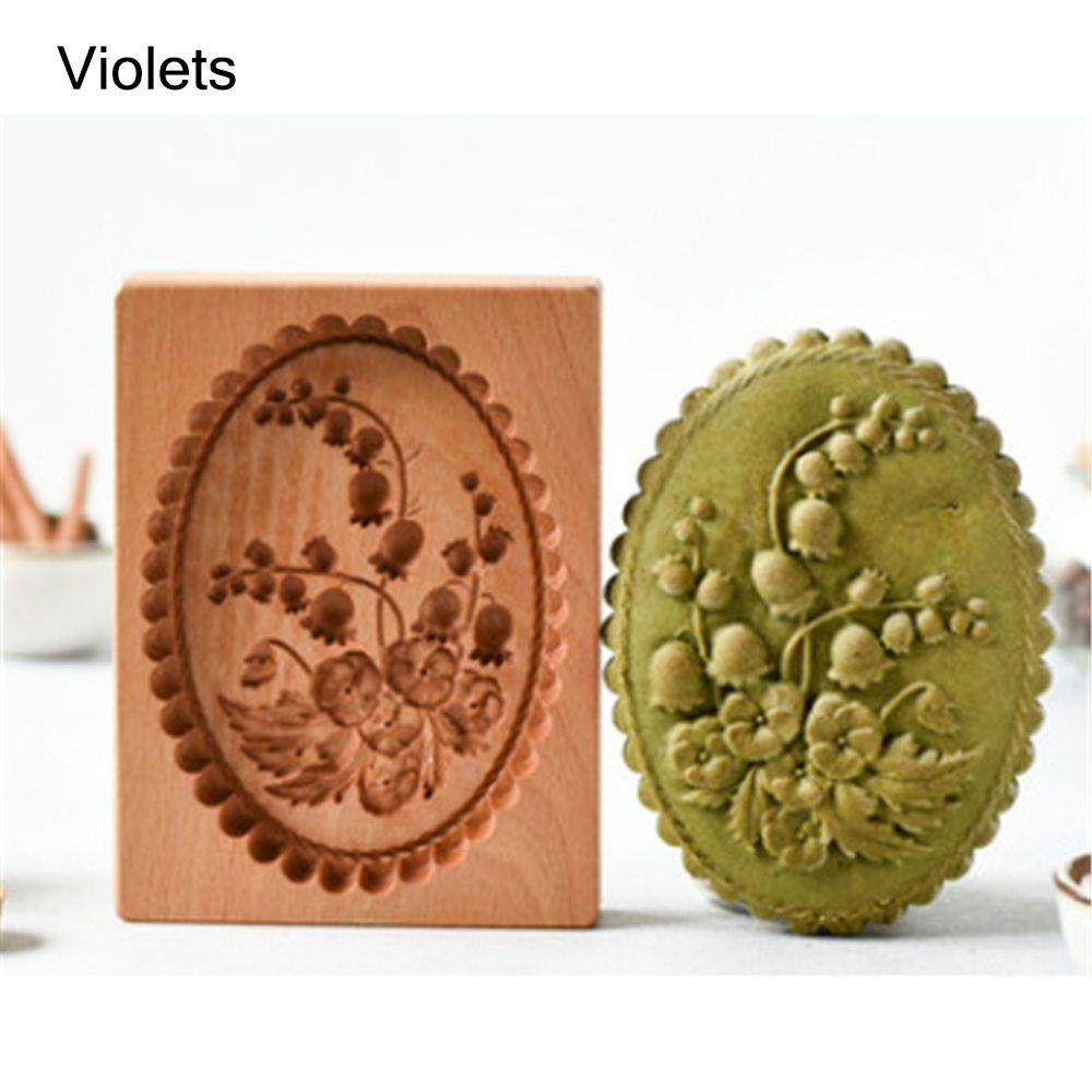 Keksstempel 3D Lebkuchen Keksform Geschnitzte Keksform Backform Holzkeksform