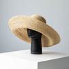 2026 New Super Big 100% Natural Raffia Sun Hat for Woman Large Wide Brim Beach Hat Ins Take Photo Straw Hat