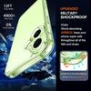 Shockproof Acrylic Hard Case for iPhone 17 Air Cover Silicone Soft Back Cover for iPhone 17 16 15 14 11 Pro Max Mini Shell