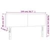 Vidaxl Zagłówek Do Łóżka Z Led, Biały, 144X5X78/88 Cm, Sztuczna Skóra