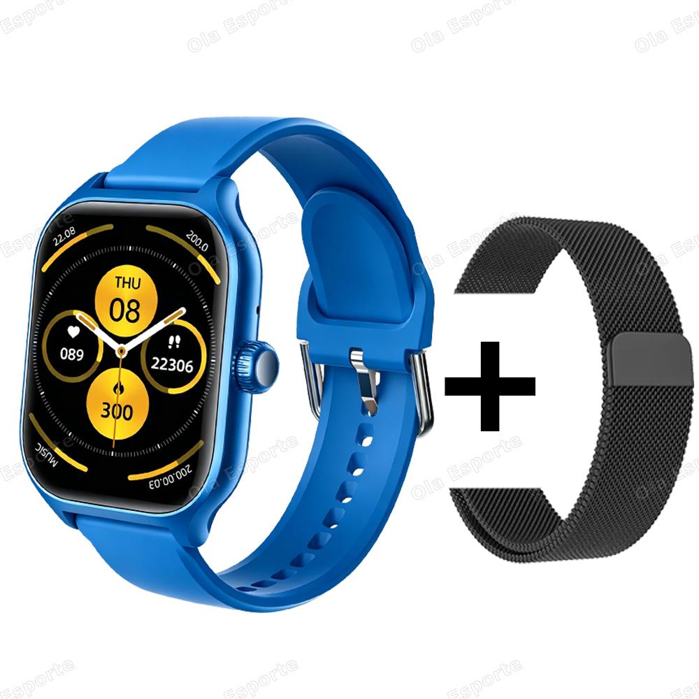 Sports Smart Watch 1.85" HD Full Touch Screen Fitness Watches Tracker Electronics Bluetooth Call Smartwatch Men Women Gift