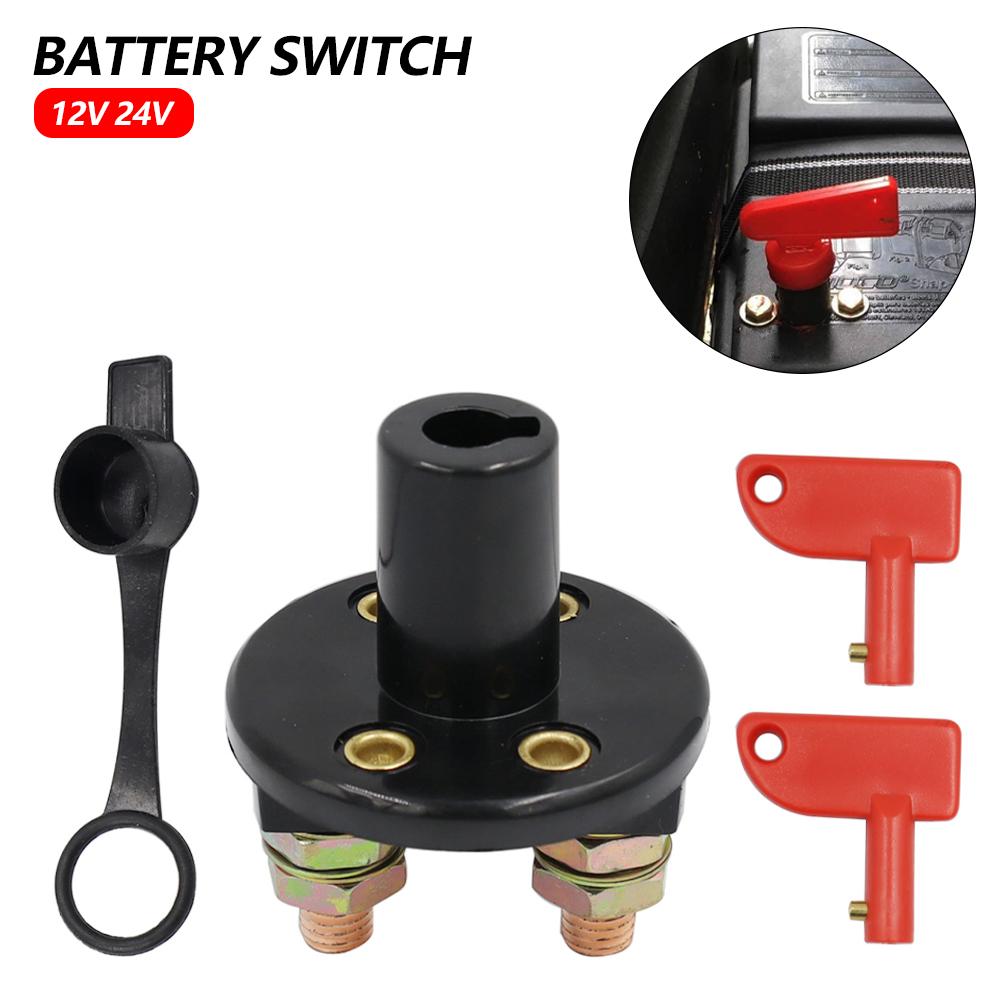 300A 12V 24V 2 Key Cut Off Kill Battery Switch Main Vehicle Modified Isolator Disconnector Car Power Switch For Auto Truck Boat
