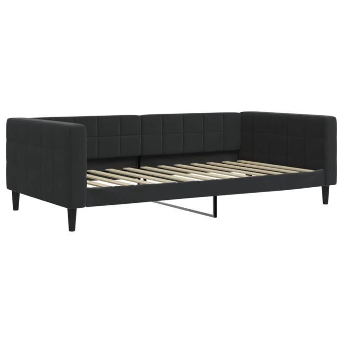 VidaXL Daybed Black 100x200 Cm Velvet 354019