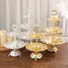 Dessert Plates Serving Dishes Server Buffet Tray for Kitchen Wedding 2 Layer