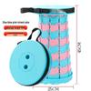 Rainbow Telescopic Adjustable Folding Stool for Leisure, Fishing, and Household Use