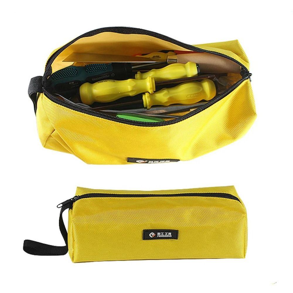 Waterproof Drill Bit Organizer Bag 1680D Oxford Canvas Zipper Pouch Durable Hand Tool Bag Nails