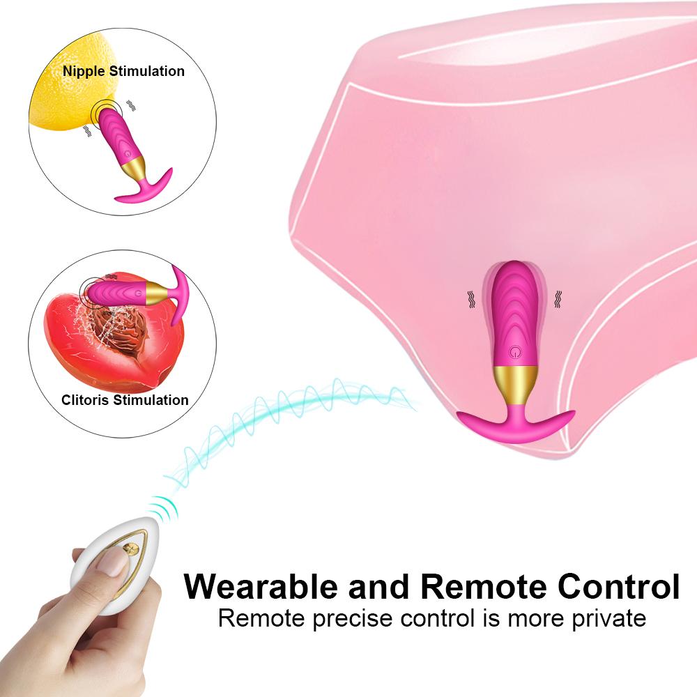 Wireless Remote Control Anal Plug Bullet Vibrator Silicone Butt Plug Prostate Massager Sex Toys For Adults Men Women Gay