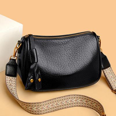 Premium Texture Handtasche Damen Retro Achseltasche Weiches Leder Pendler Messenger Bag Damen