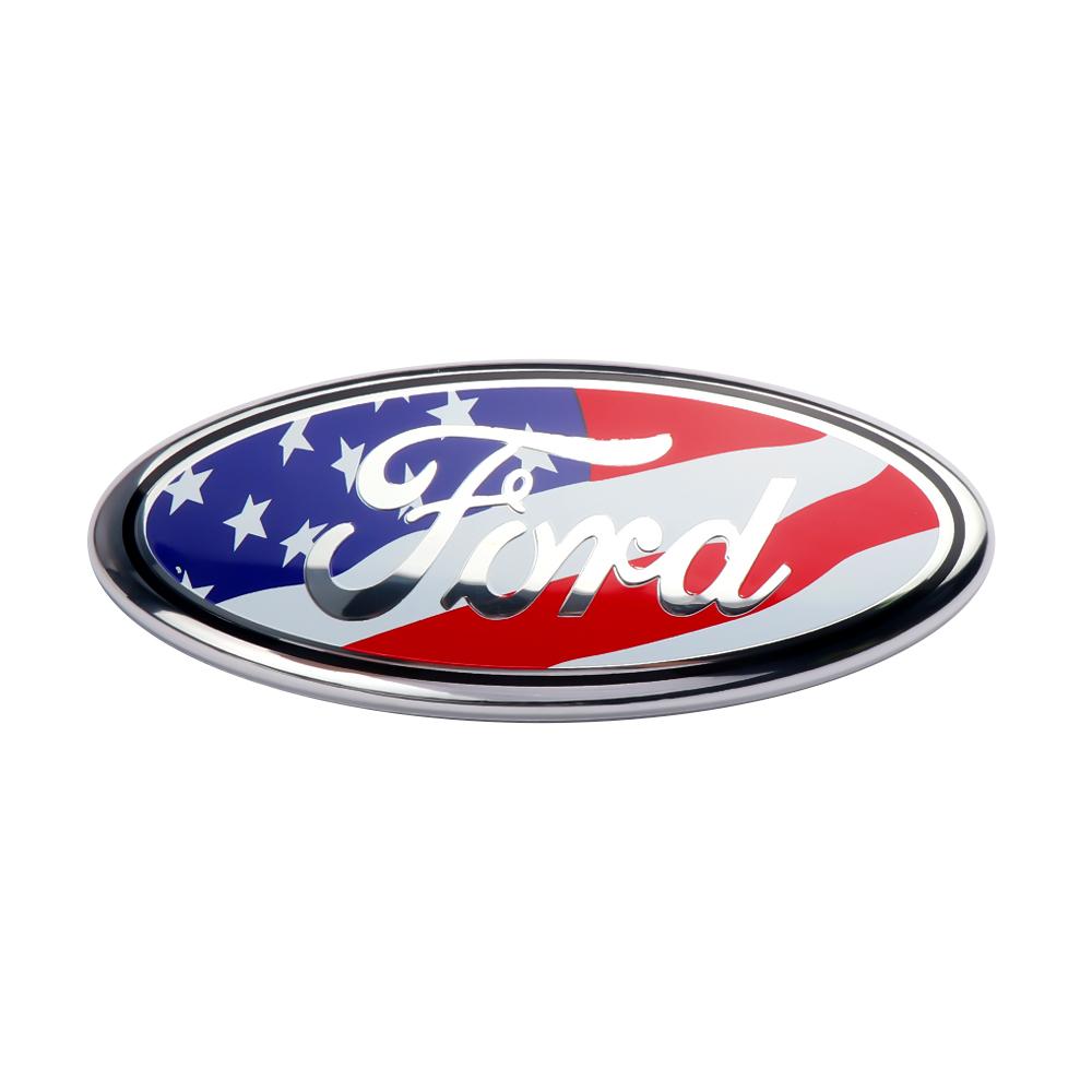 ROPP7 Car Front Hood Trunk Metal Badge Cover Sticker For Ford Focus Kuga Mondeo Fusion Mustang Fiesta MK4 MK2 MK7 Ranger Shelby Escape
