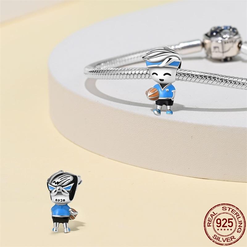 Kupfer DIY Perlen Fußball Badminton Fitness Serie Charm Passend für Pan Original Armband Für Frauen Schmuck Geburtstagsgeschenk