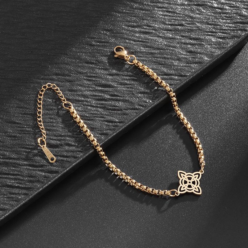 Personalized Celtic Witch Knot Bracelet Fashionable European and American Stainless Steel