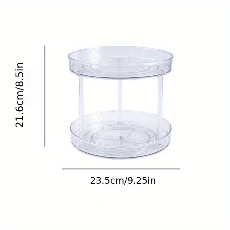 1pc rotating cosmetics storage box dressing table desktop transparent lipstick perfume skin care product storage rack