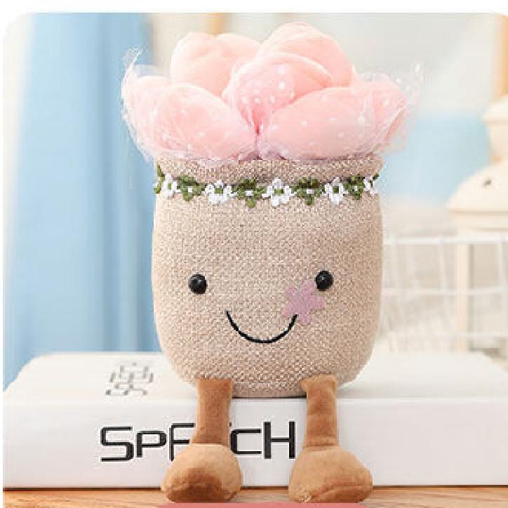 Succulent Plant Plush Doll Cartoon Potted Child Toy Room Decoration Gift Holiday