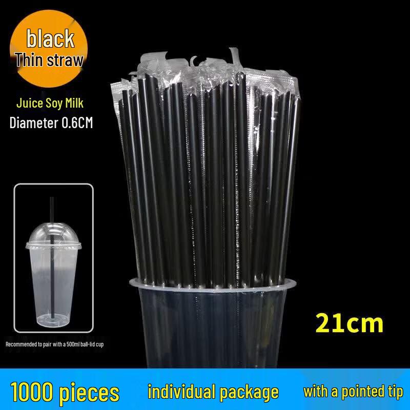 OEING Individually Wrapped Disposable Beverage Straws