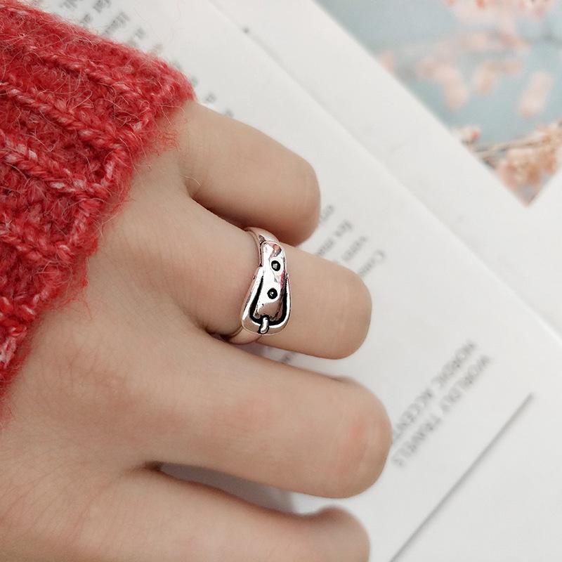 Silver Belt Adjustable Rings Wedding Engagement Jewelry For Women Accessories