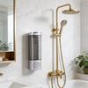 Premium Wall Mount Soap Dispenser 300ml No Holes Required For Cream Shampoo Bathroom Essential