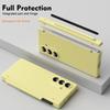 Matte Candy Color With Pen Slot Case for Samsung Galaxy Z Fold 7 6  4 3 Fold7 Screen Protector Film Hard PC Shockproof Cover