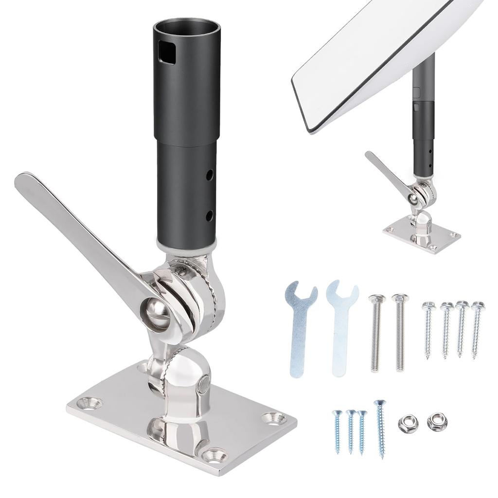 Antenna Mount Mount with Screw Marine Adjustable Antenna Base Mount Kit for Starlink Satellite Dish V2 Antenna