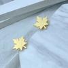 Men's Cufflinks Maple Leaf Cufflink To Man Suit Shirt Cuff Links Silvery Stainless Steel Jewelry Accessories Wedding Gifts