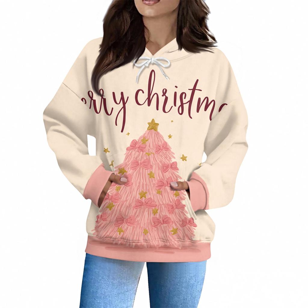 Women's Fashion Daily Casual Hoodie Long Sleeve Printed Top