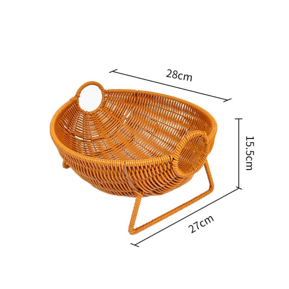 Imitation Vine Weaving Woven Storage Basket With Handle Multipurpose Storage Basket  Home Kitchen