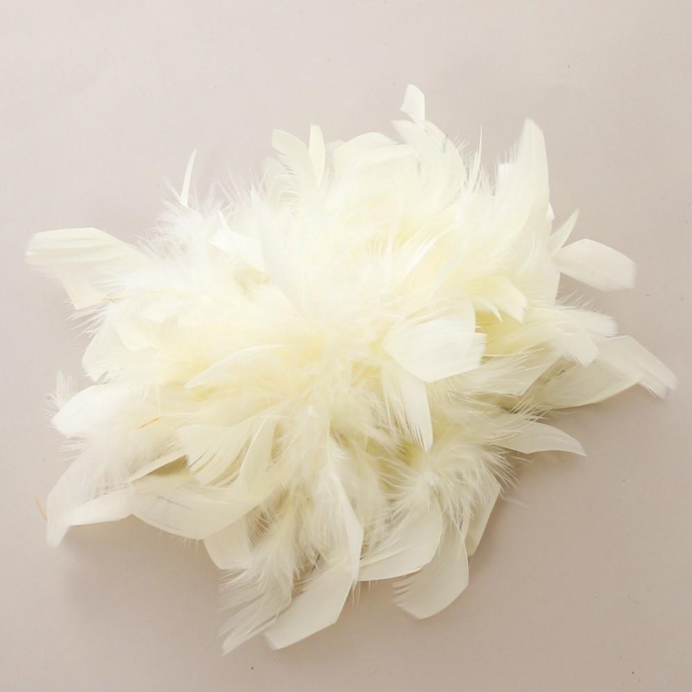Faux Feather Fabric Corsage Large Lapel Pin Chic 16cm Flower Brooch Mother's Day