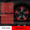 20Pcs Reflective Strips for Wheel Tire Hub Night Warning Stickers Safety Reflective Warning Lighting StickerAuto Accessories
