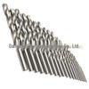 5pc Electric Drill Bit Set: High-Speed Steel Twist Drill, 10pc Straight Shank, Natural Color.
