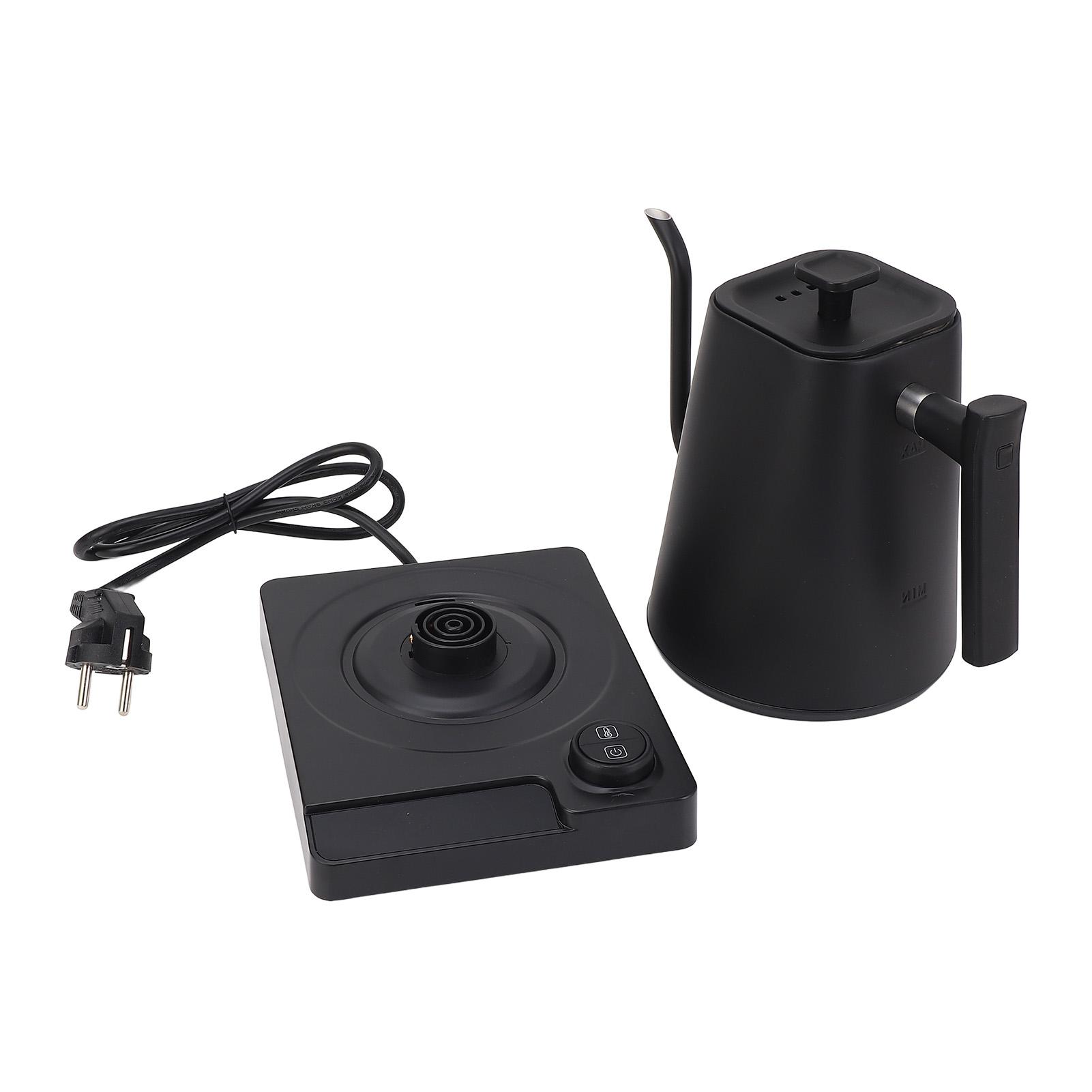 

Электрический чайник с гусиным носом, контроль температуры, нержавеющая сталь 304, светодиодный экран, для кофе пуровер, для чая EU Plug 220V