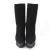 Excellent GIUSEPPE ZANOTTI Ankle boots Wedge sole black Suede leather Women 35 Used