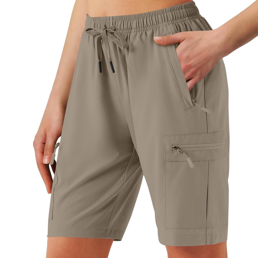 Shorts de randonnée décontractés pour femmes avec poches