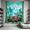 Link'S Epic Journey Zelda Adventure Tapestry Fashion Print Background Cloth Soft Wall Covering Decoration Atmospheric Background Cloth