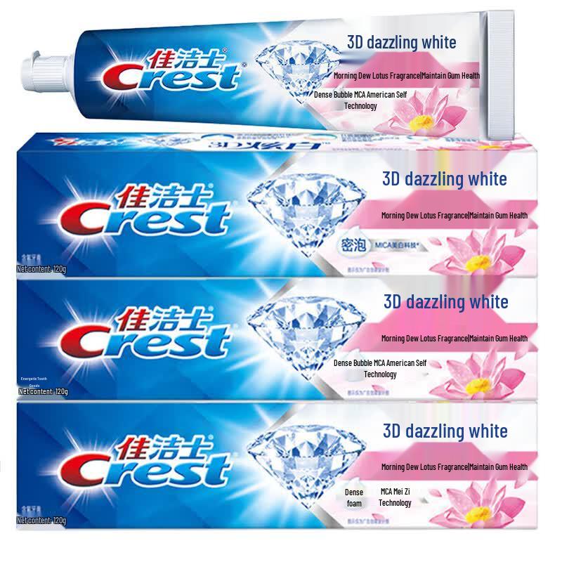 Crest 3D White Morning Dew Lotus Toothpaste