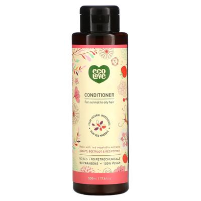 Normalden yağlıya dönük saçlar için domates, pancar kökü ve kırmızı dolmalık biber içeren saç kremi, 17.6 fl oz (500 ml)
