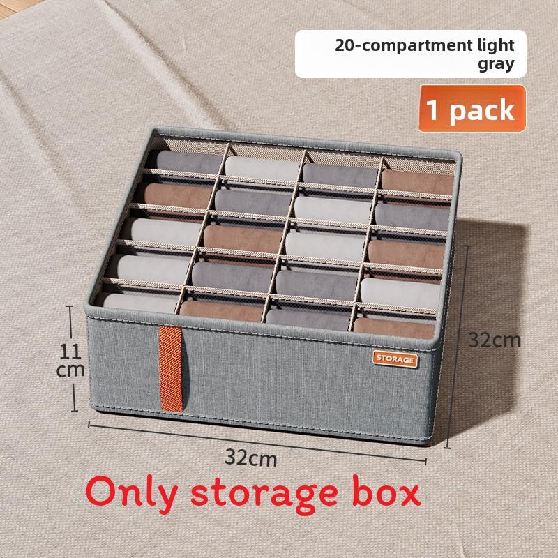 Underwear Organizer Box With Dividers For Bedroom Closet Storage And Drawer Use