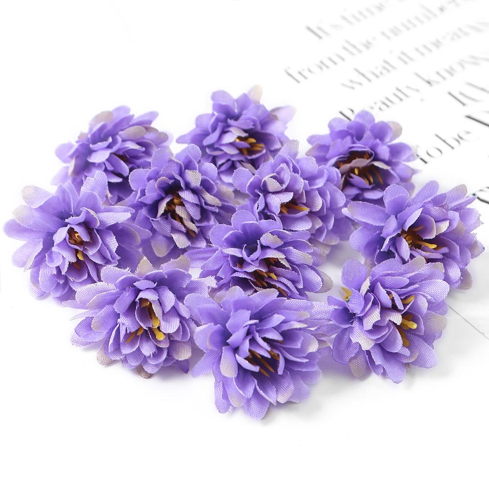 10/20/30PCs Daisy Artificial Flowers 3cm Silk  Fake Flower for Home Room Decor Wedding Decoration DIY Craft Wreath Accessories