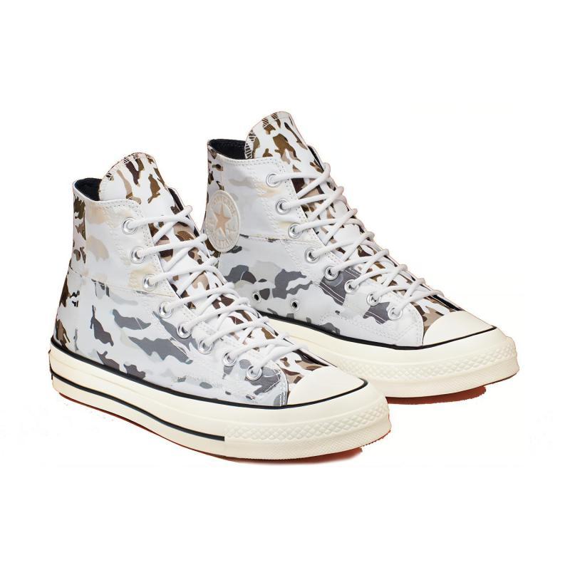 Converse Chuck 70 Hi Round-toe Lace-up High-Top Espadrilles Unisex White