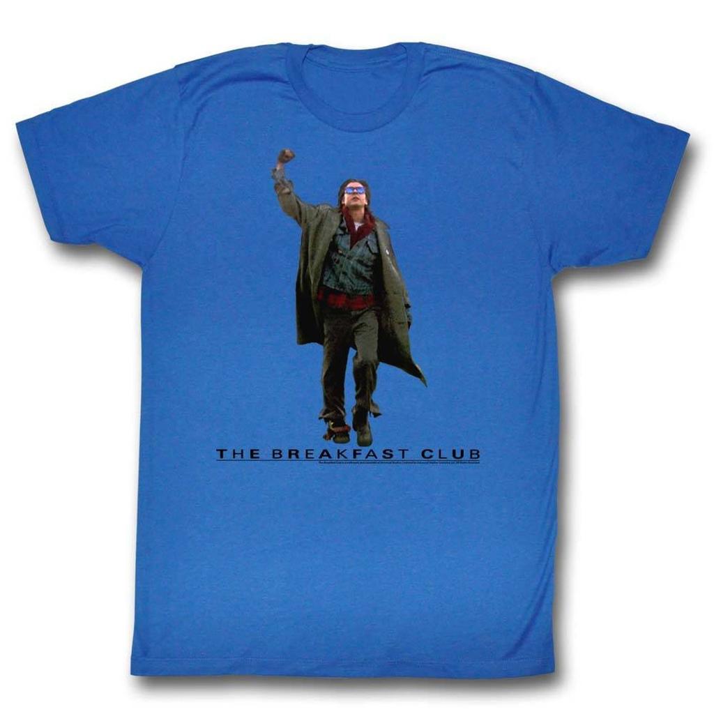 Breakfast Club Fist Pump Cutout Royal Adult T-Shirt