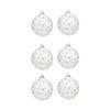 Set of 6 Christmas Ornaments for Tree, DIY Hanging Balls 5.5cm