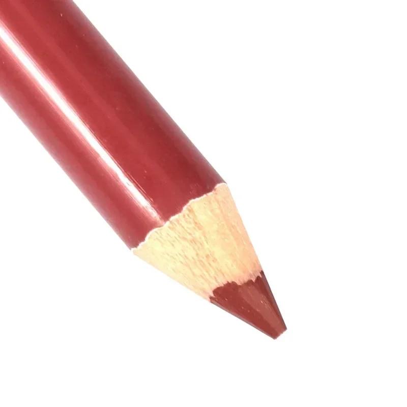 Matita labbra in legno 28color impermeabile Lady Charming Lip Liner Makeup Strumento cosmetico a lunga durata per donna Matita morbida