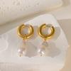 French Retro Baroque Pearl Earrings Simple Temperament Design Niche Sense Suitable For Women Commute With Accessories