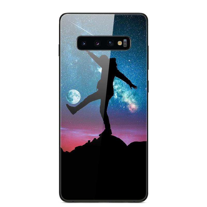 For Samsung S10 Plus Case Tempered Glass Hard Phone Back Cover Coque For Samsung Galaxy S10E S 10 5G S10plus Bumper Cases Capa