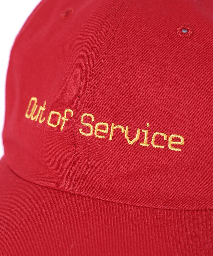 SOUNDSLIFE Vintage Lettering Washing Ball Cap Red