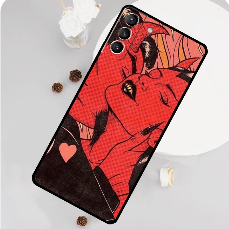 Aesthetic Devil Woman Bad Girl Phone Case For Samsung Galaxy S26 S23 Ultra S20 S21 S22 S24 S25 Plus S10 S25 FE Funda Cover